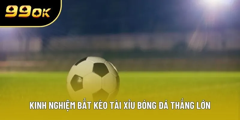 Kinh nghiệm bắt kèo tài xỉu bóng đá thắng lớn